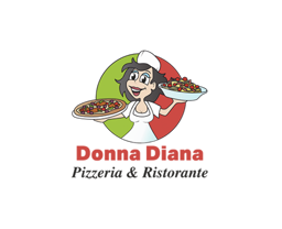 Pizzeria Donna Diana logo.